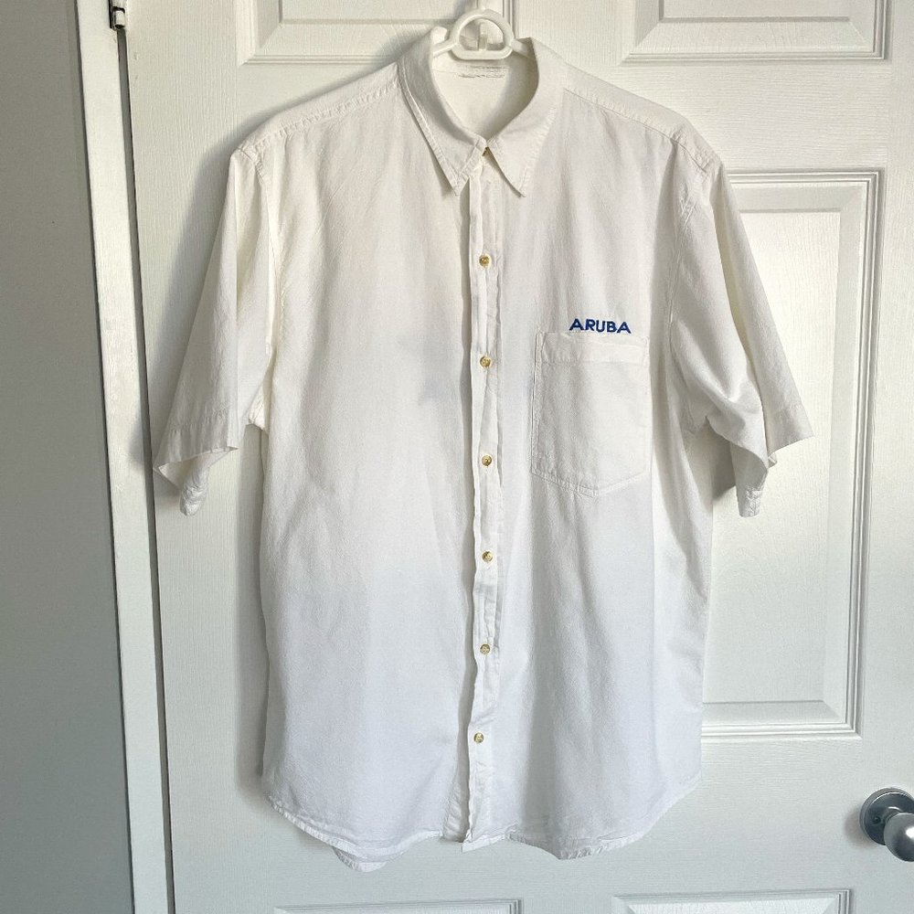 Vintage Aruba 100% Cotton Button Down Shirt